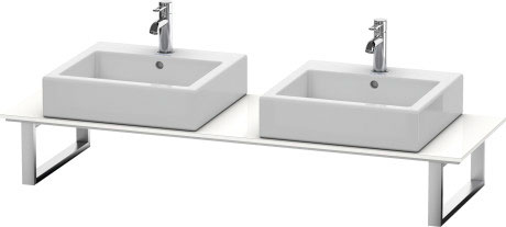 XL016C05252 Консоль для накладных раковин и встраиваемых умывальников, для угла слева X-Large #XL016C 480 мм Европейский дуб, декор Duravit - Вид №2