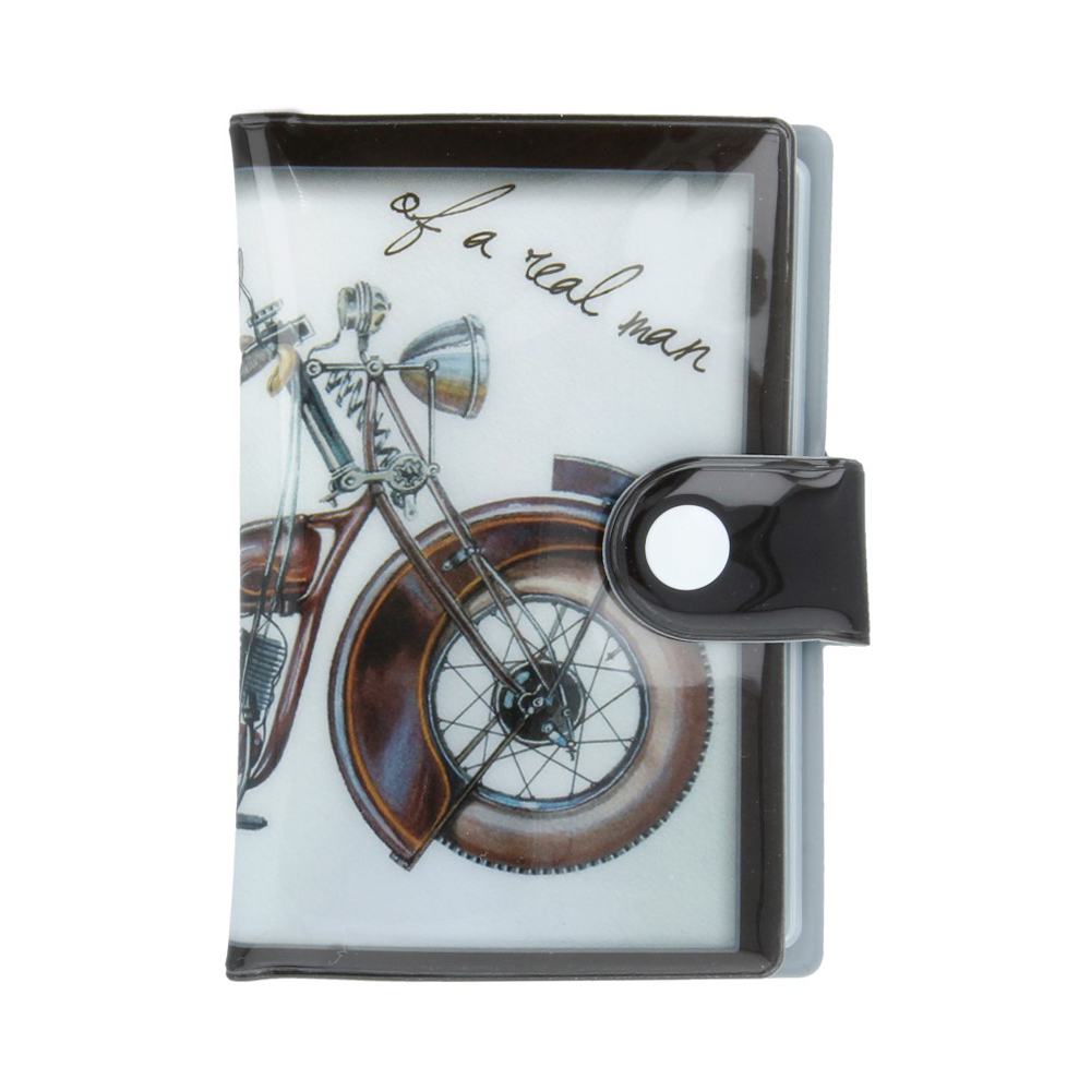 39572 Визитница из ПВХ "Мотоцикл" Феникс-Презент 