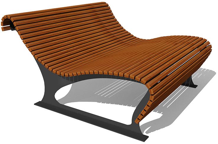 OHTA01.01.01-MS.SH ОХТА 01, шезлонг уличный LAB.Space  - Вид №1