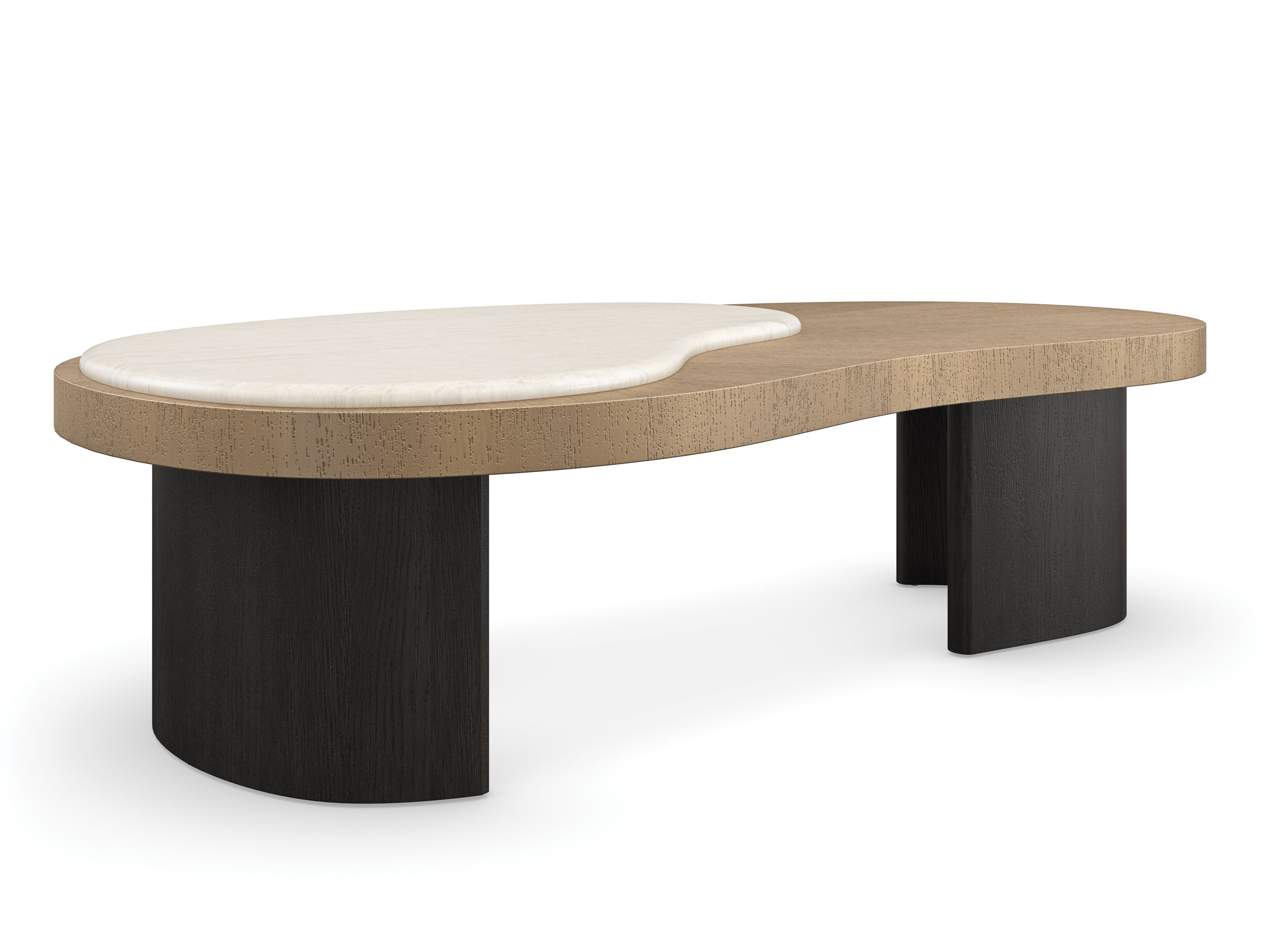 Низкий журнальный столик из дуба Caracole CONTRAST ARCH-00048184