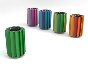 Наружные полиэтиленовые стойки для мусора