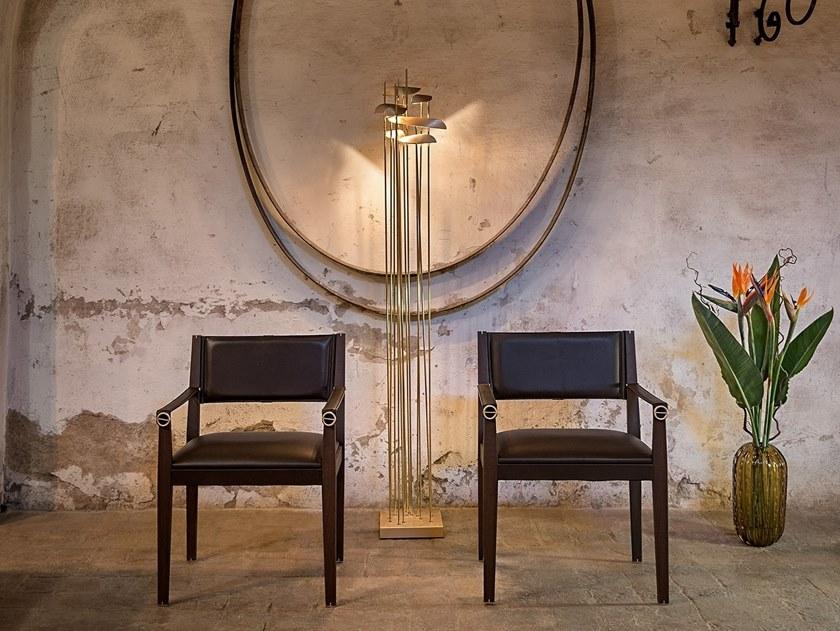 Paolo Castelli Кожаное кресло с подлокотниками со встроенной подушкой sun-id-1417786 - Вид №7