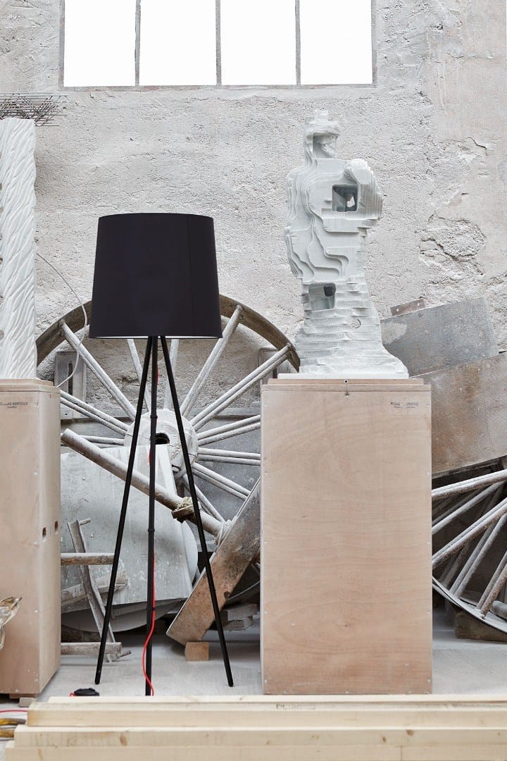 Металлическая напольная лампа с тканевым абажуром Martinelli Luce Eva ARCH-00036956 - Вид №4