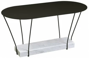 RADAR INTERIOR Овальный журнальный столик из металла Lest