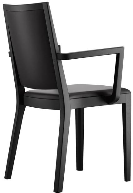 horgenglarus Штабелируемый стул из массива дерева с подлокотниками Miro 6-406a - Вид №2