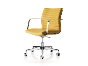 Офисное кресло с регулируемой высотой и подлокотниками с 5 спицами