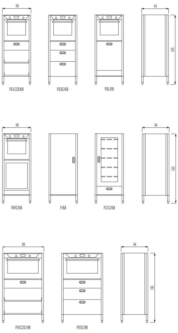 ALPES-INOX Столб духовки с ящиками из ламината и дуба Liberi in cucina sun-id-1512011 - Вид №2
