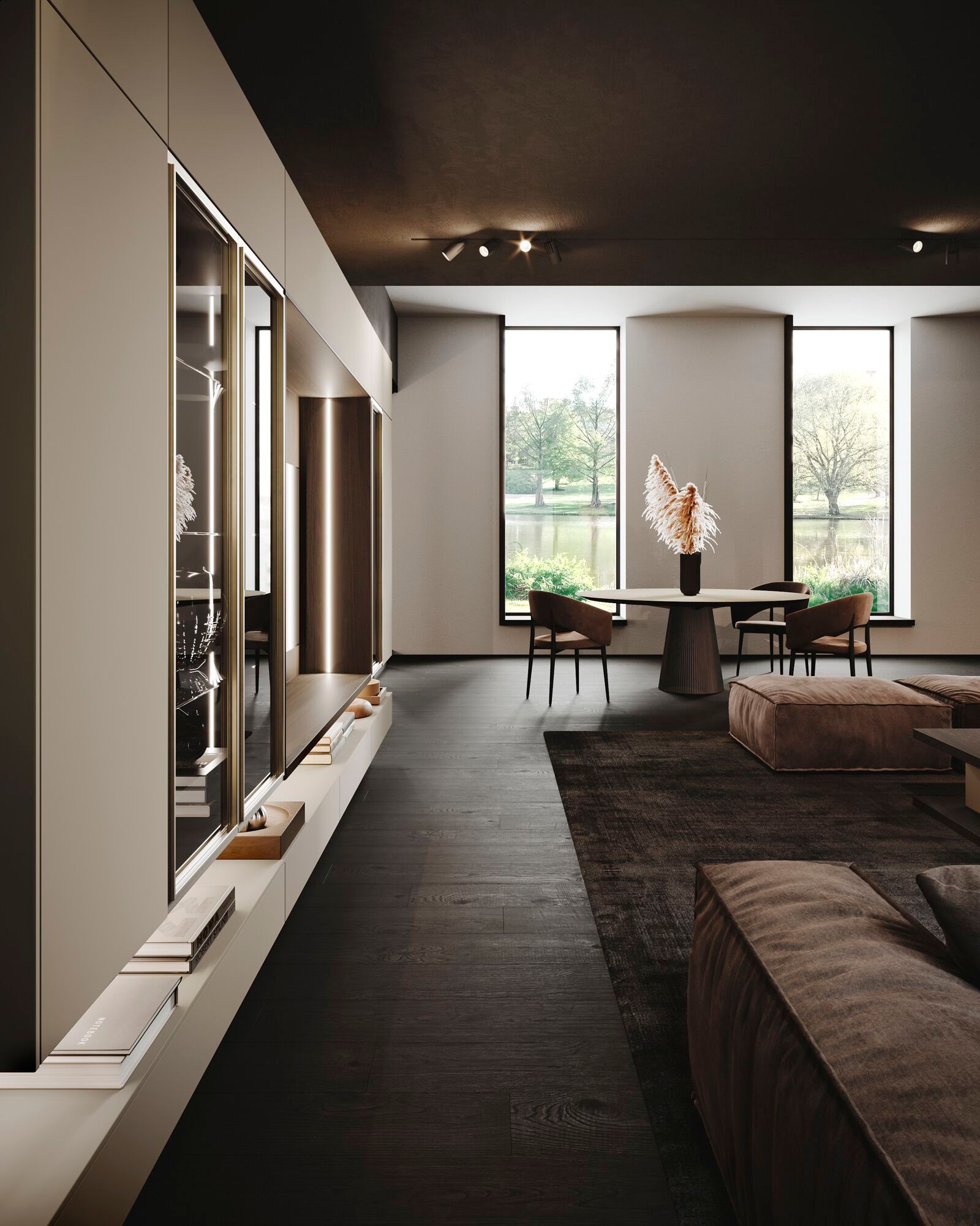 Круглый стол с керамогранитной столешницей Guzzini & Fontana House of Horn ARCH-00024090 - Вид №1