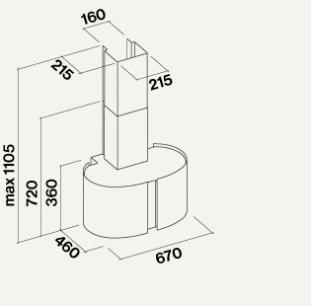 Falmec Вытяжка из стали и стекла со встроенной подсветкой Mirabilia sun-id-1432439 - Вид №2