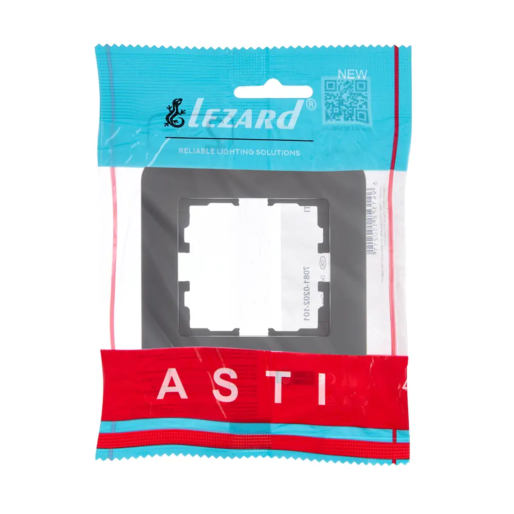 Рамка для розеток и выключателей Lezard Asti 1 пост горизонтальная цвет черный бархат 89385474 STLM-2180692 - Вид №3