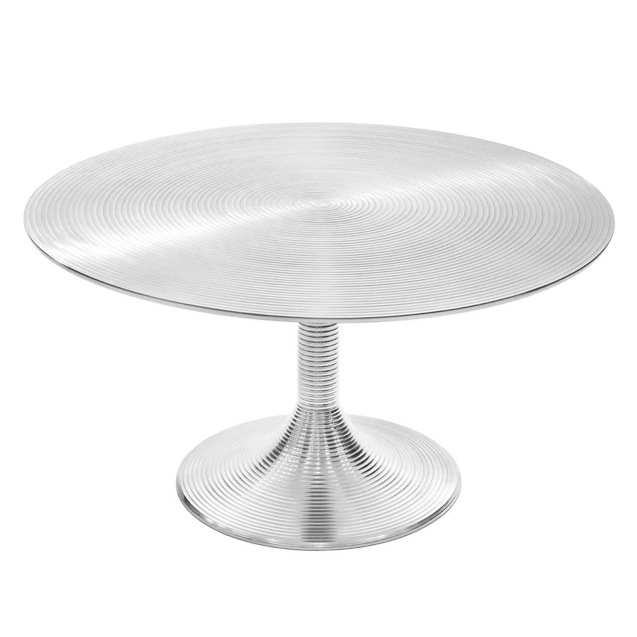 450267-02 ABHIKA СТОЛ KAMPAI H40 D77 SILVER 