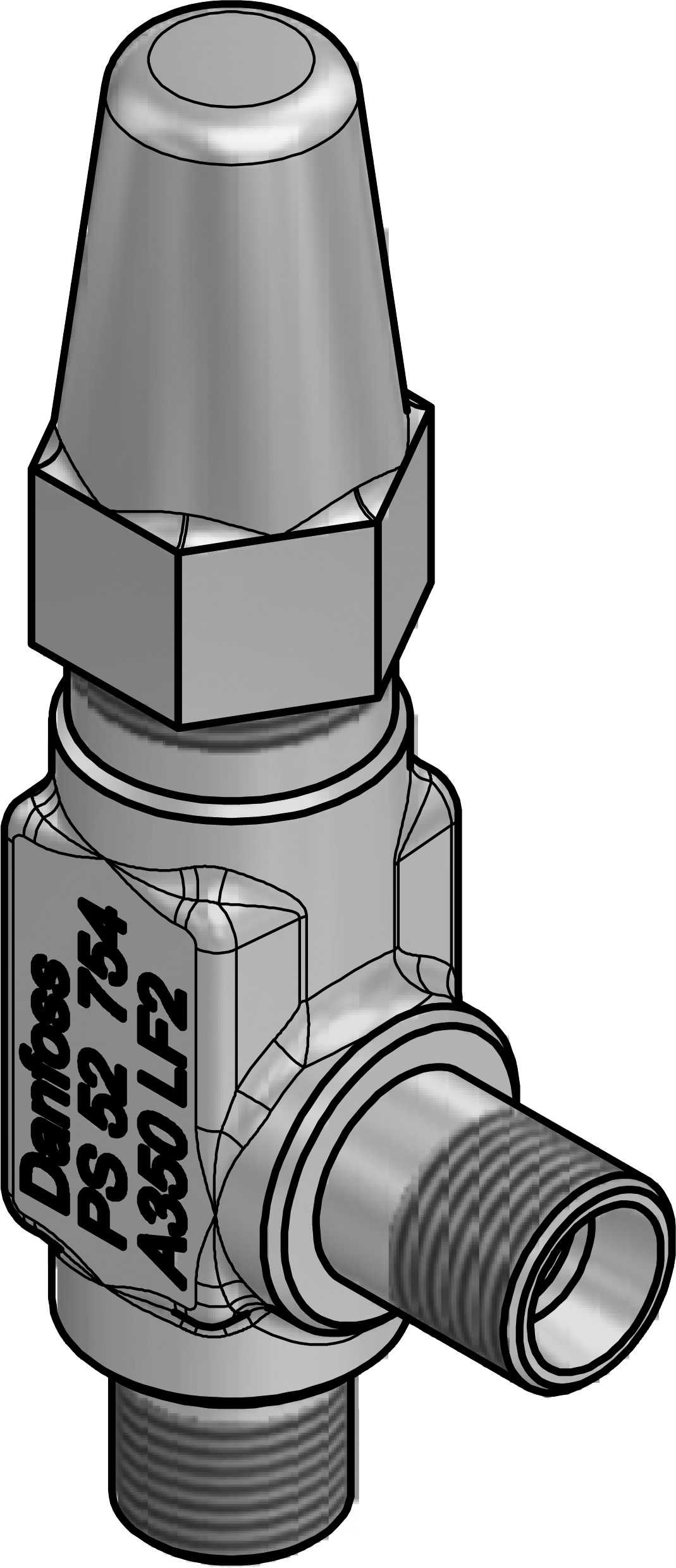 Danfoss SNV-ST — игольчатый запорные клапан SNV-ST Клапан запорный 148B3740  - Вид №12