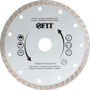 Диск отрезной Fit 37474 150x22.2x2.6 мм 82262256 STLM-2206205