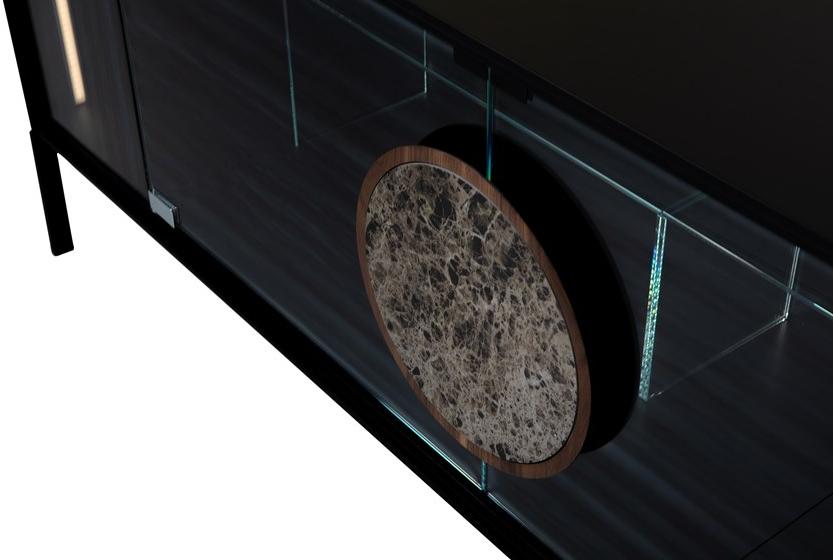 Tonin Casa Буфет стеклянный с распашными дверцами Dot DOT 2.0 sun-id-1347265 - Вид №3