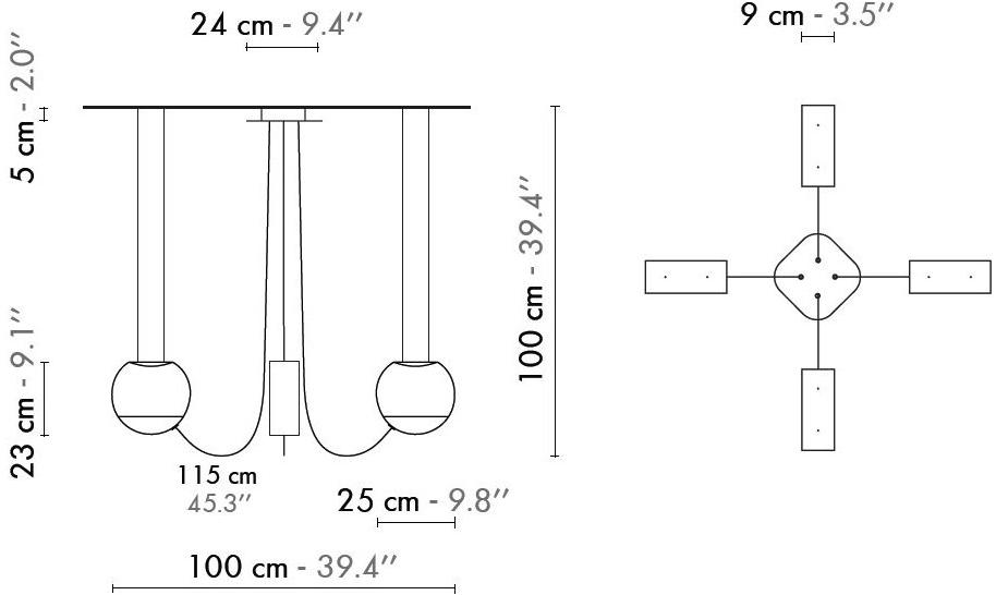 designheure Светодиодная подвесная лампа Eau de lumière Lu4pcedlm - Вид №5
