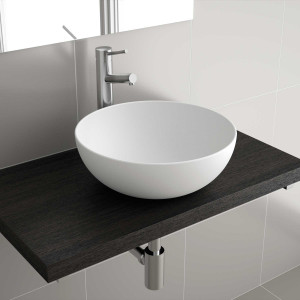 24555 SALGAR Раковина ALTIRO MATT WHITE PORCELAIN d 390 x 140 мм