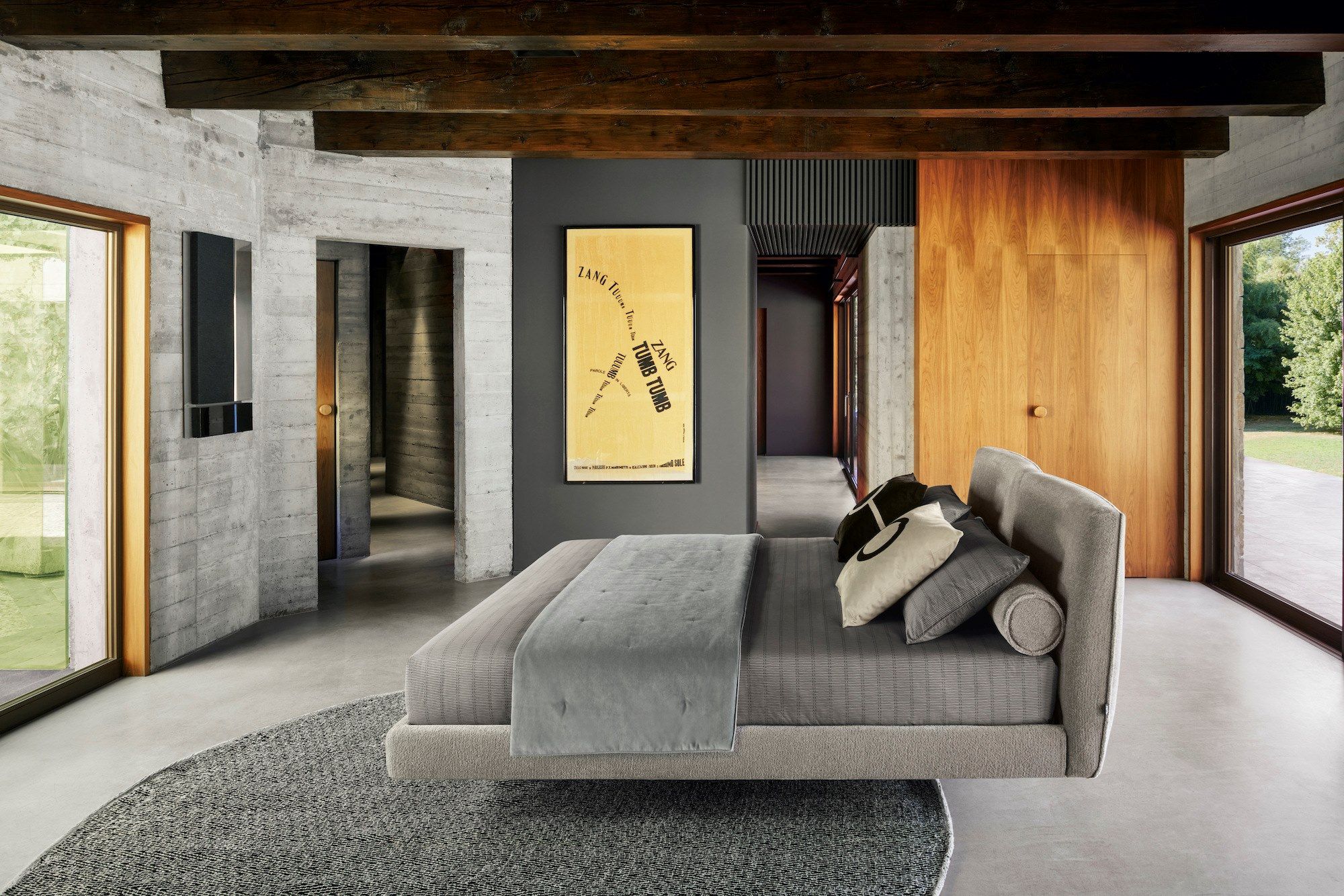 Двуспальная кровать с мягким контейнером Twils A-BOX ARCH-00057718 - Вид №1