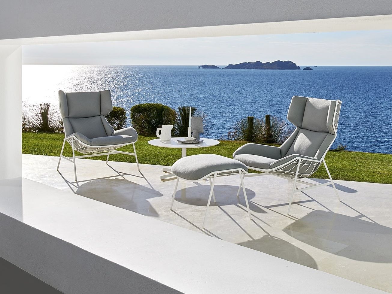 Ткань прямоугольная Садовая подставка для ног Varaschin Summer Set ARCH-00087124 - Вид №4