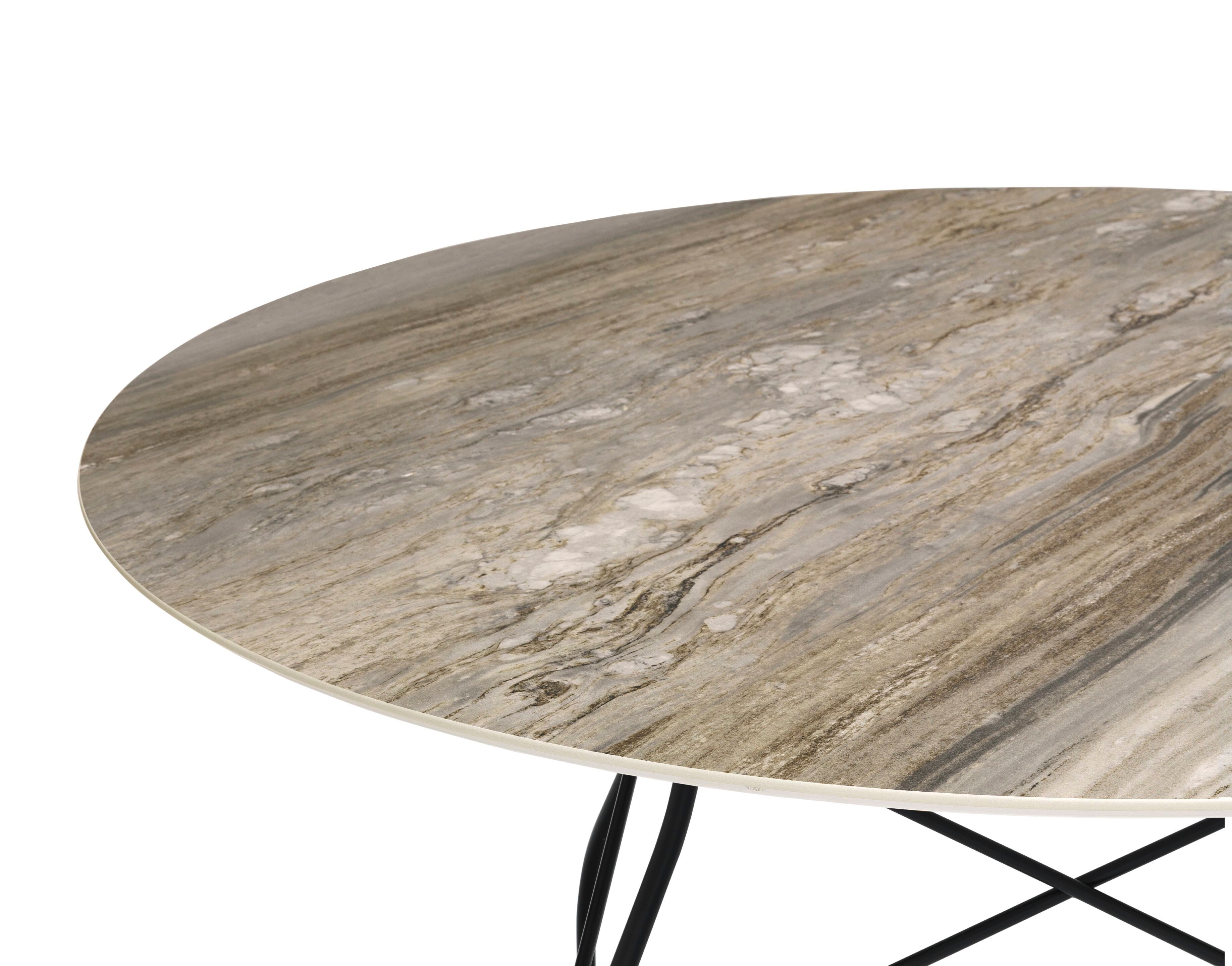 Круглый обеденный стол из керамогранита Kartell GLOSSY ARCH-00051866 - Вид №43