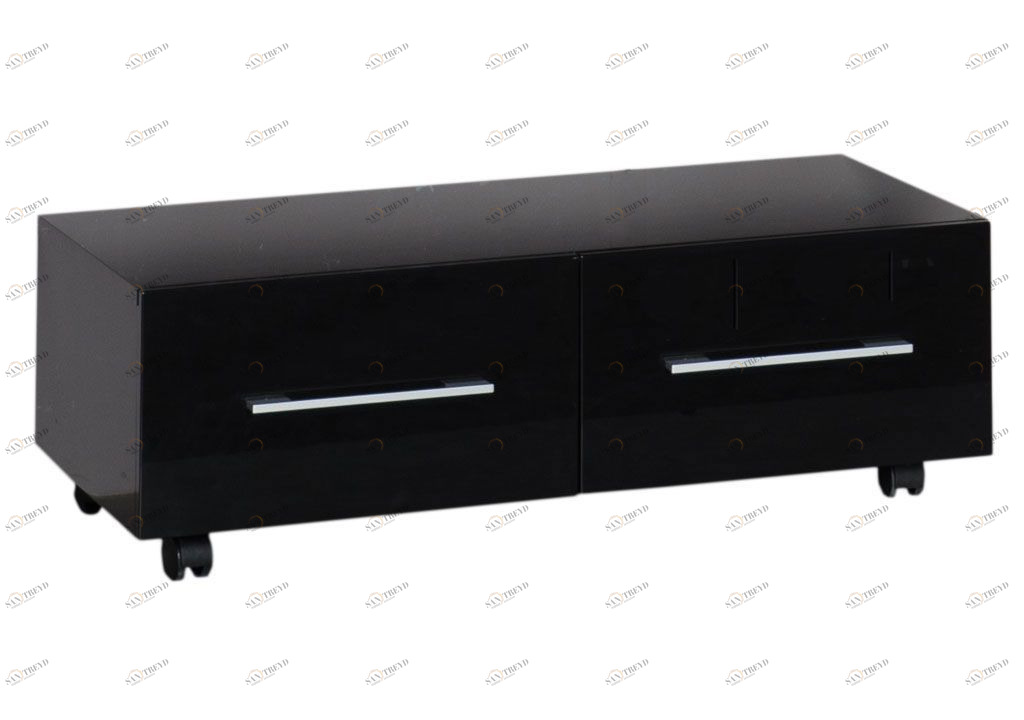 Тумба подкатная Aquanet Верона 100 черный (2 ящика) 00175402