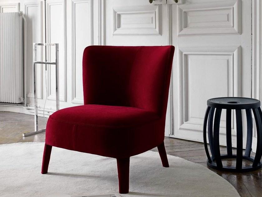 Maxalto Кресло с обивкой из ткани с подлокотниками Febo sun-id-1413258 - Вид №2