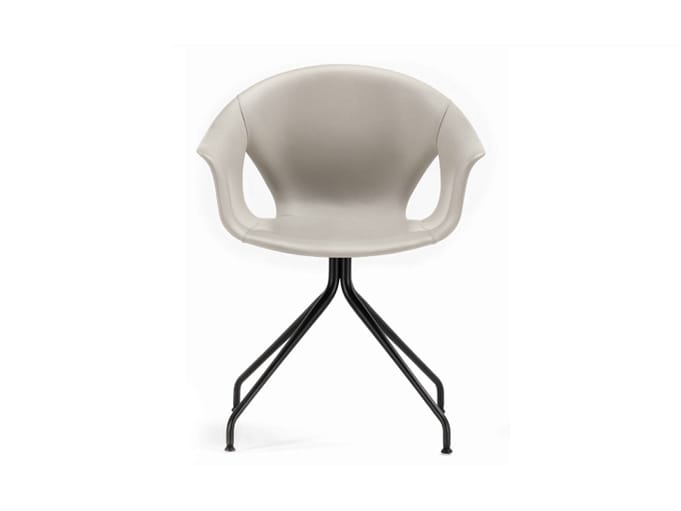 Кожаный стул с подлокотниками Poltrona Frau коллекция-столы и стулья ARCH-00127851