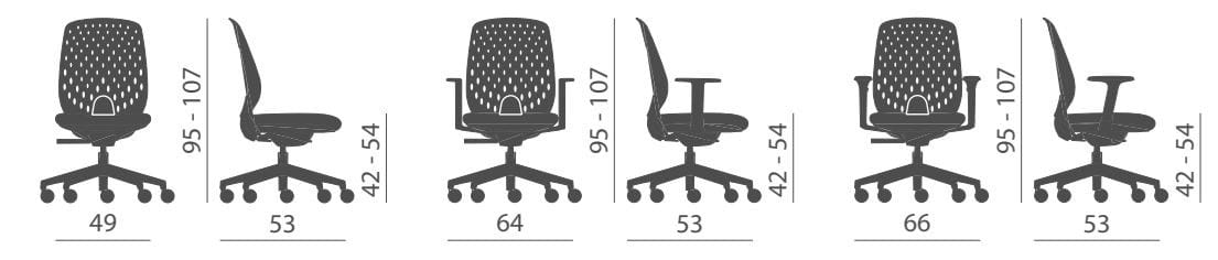 Операционный офисный стул Kastel Key Smart ARCH-00149722 - Вид №9
