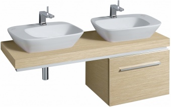 121655000 Подвесная раковина настенная прямоугольная Keramag  - Вид №3