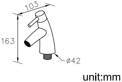 JUSTIME Смеситель для раковины, однорычажный, из хромированной латуни Tai chi 6780-9a-80cp - Вид №2