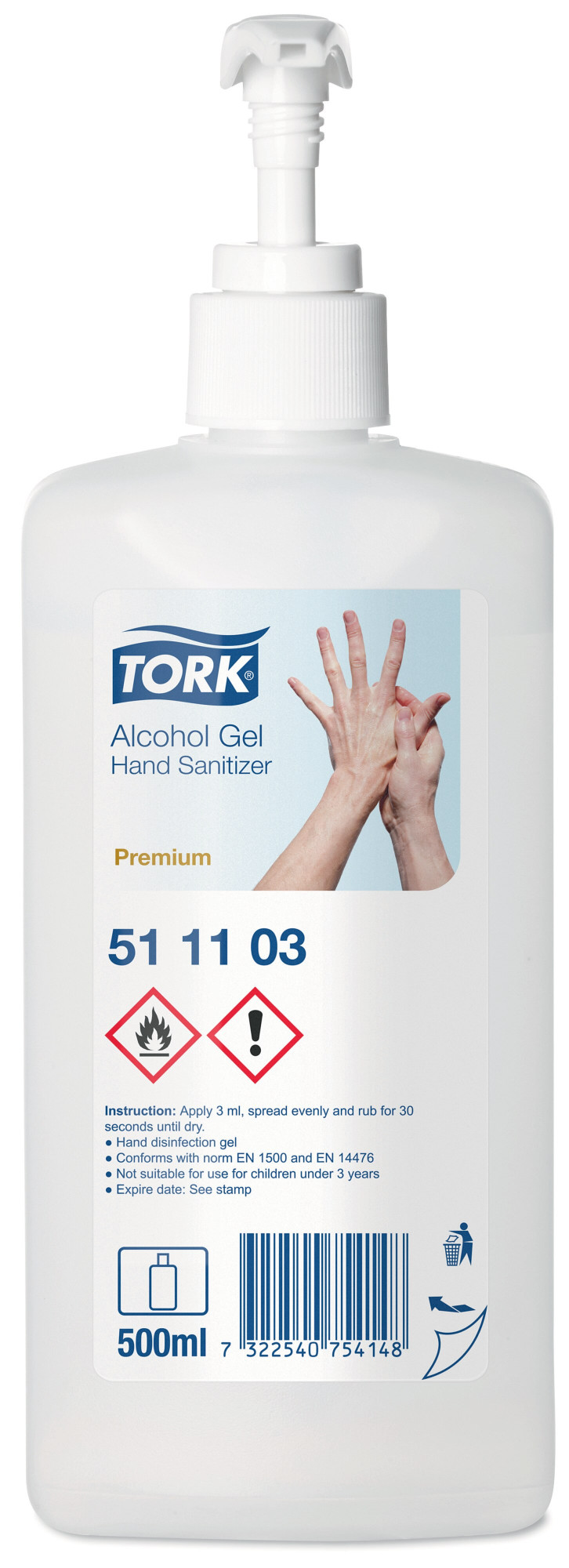51110350 Дезинфицирующий гель для гигиенической дезинфекции рук Tork 