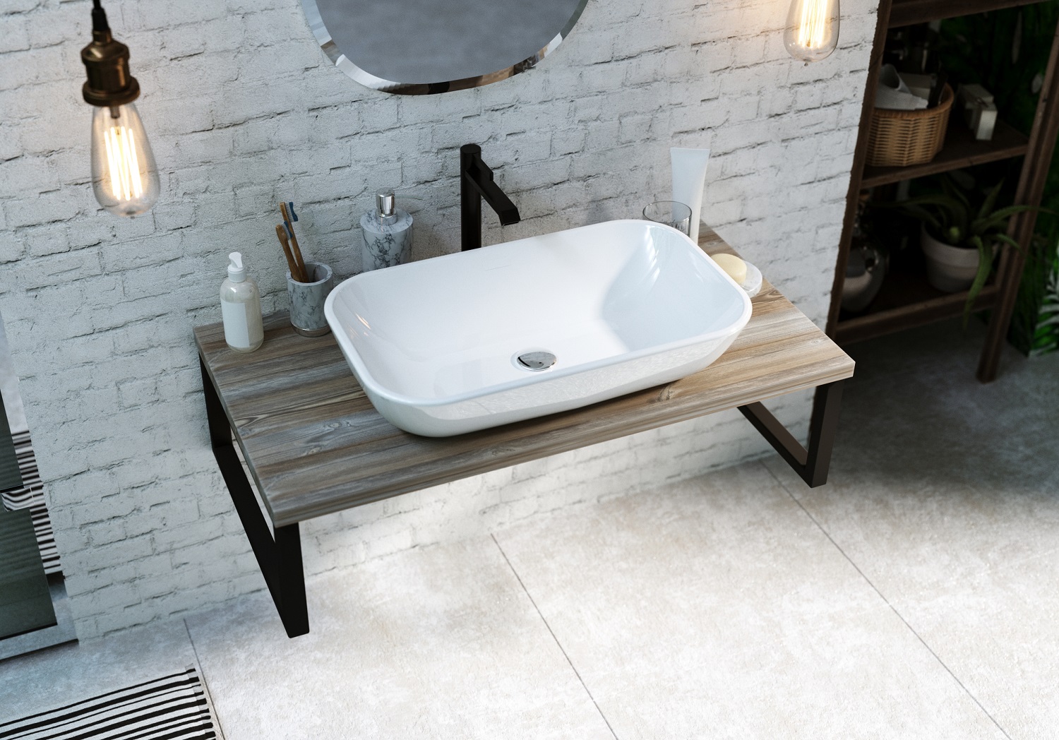 У85835 Столешница GRUNGE LOFT 100 Дуб Намибия 1 Marka GRUNGE LOFT 