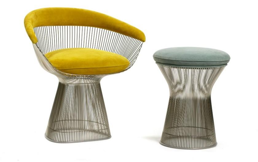 KNOLL Стул из стали с подлокотниками Platner sun-id-1419326 - Вид №11