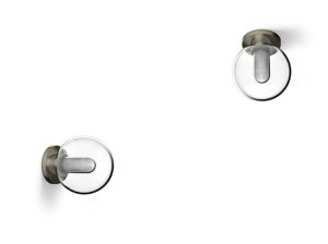 Наружная потолочная лампа / стальная и стеклянная наружная настенная лампа