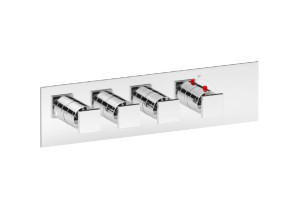 Термостатический смеситель для душа с 4 отверстиями