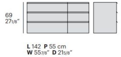 Bolzan Letti Комод из дерева и ткани Oikos sun-id-1506029 - Вид №3