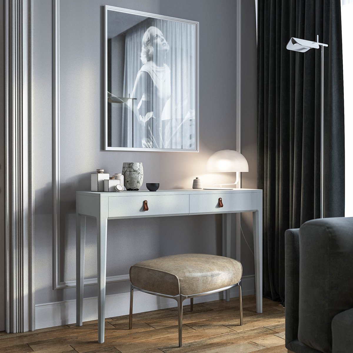 Туалетный столик с ящиками темный кобальт Case THE IDEA  210500 Синий  - Вид №3