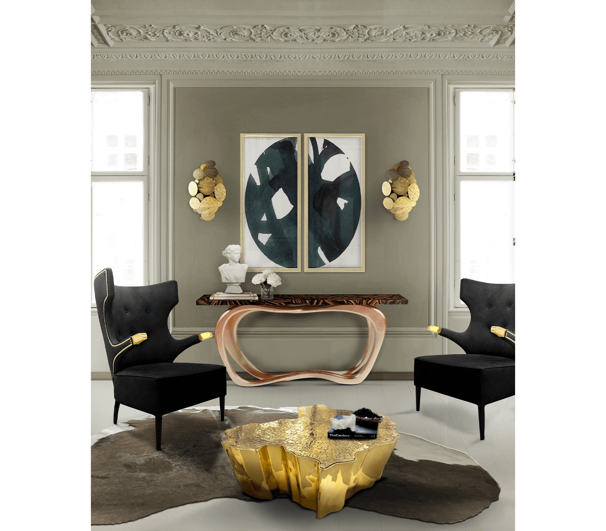 0-066 Настенный светильник Ньютон Boca Do Lobo  - Вид №1