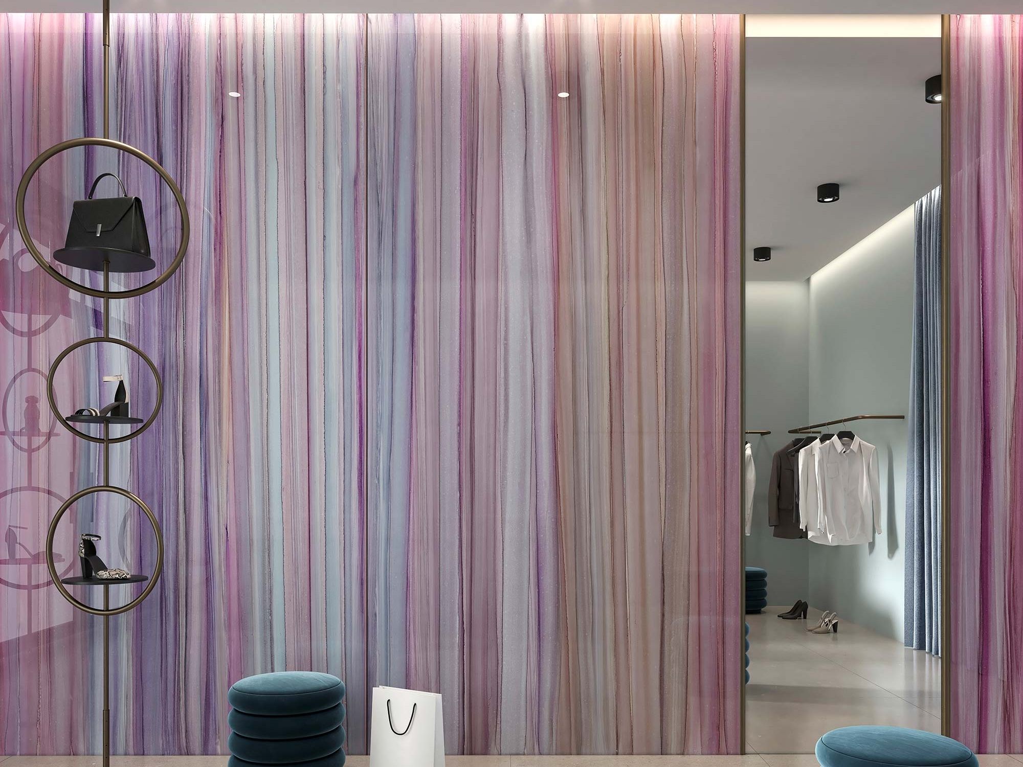 Декоративная панель из алюминия, стекла или ПММА Tecnografica Fluid Vibrations ARCH-00059084