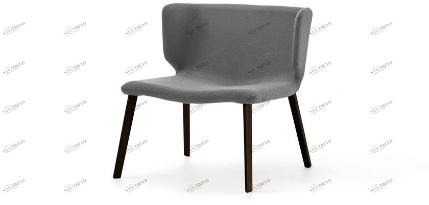 Viccarbe Мягкое кресло из дизайнерской ткани Wrapp sun-id-1507199