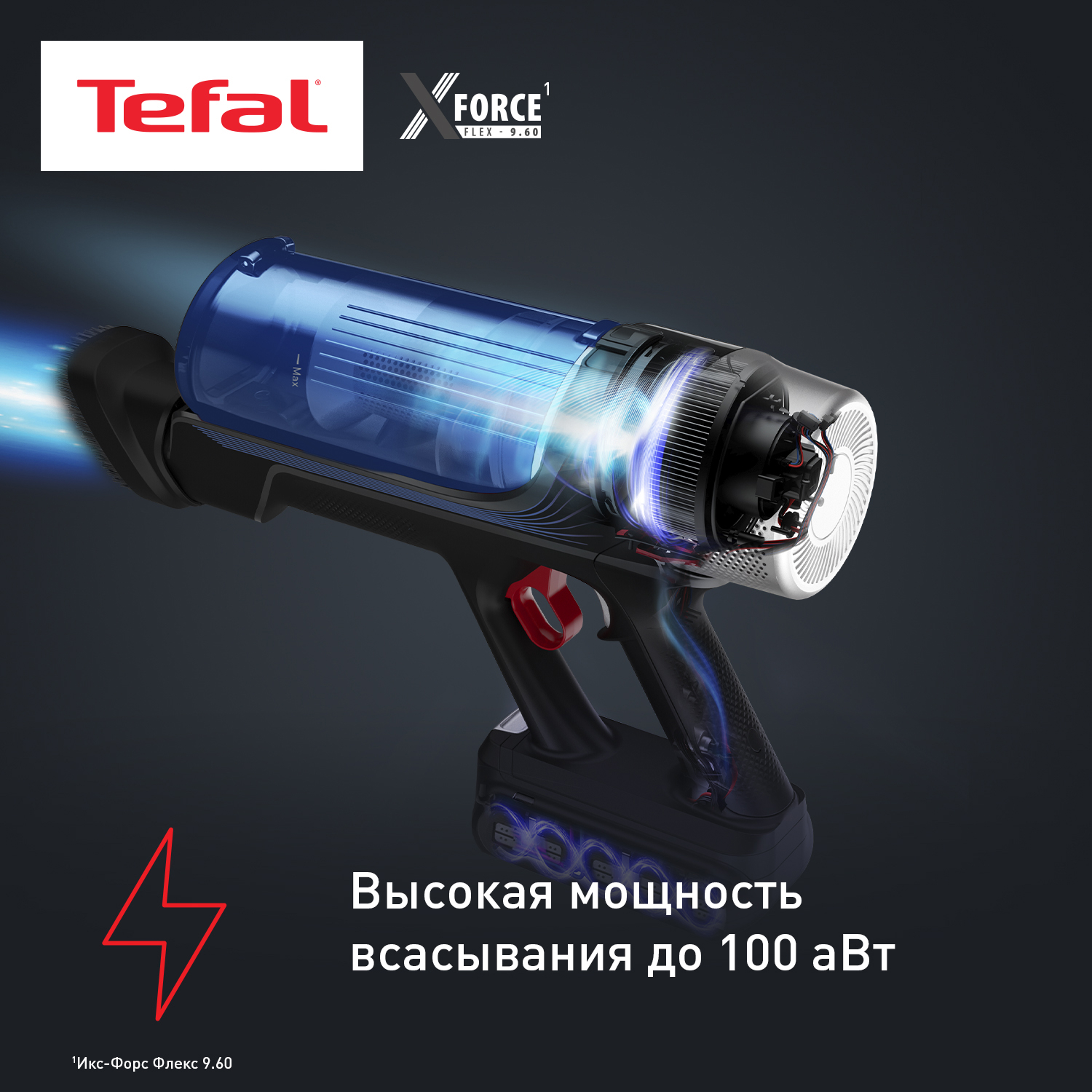 5604090 Пылесос  вертикальный  Tefal TY20C4WO  черный STDN-0123589 - Вид №8