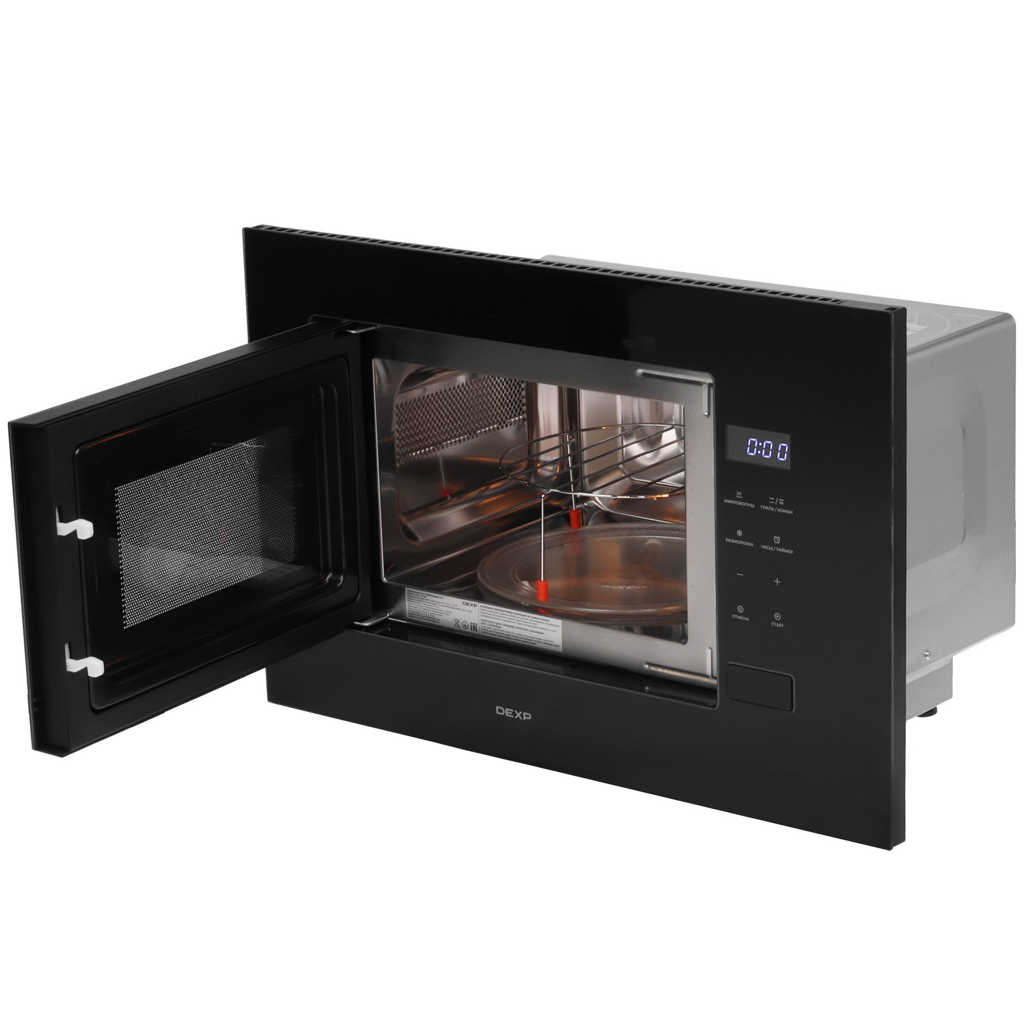5443540 Встраиваемая микроволновая печь DEXP J302BB черный STDN-0112443 - Вид №4