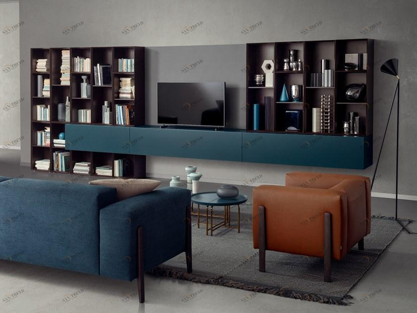 PIANCA Модульный настенный книжный шкаф из дерева People sun-id-1435778