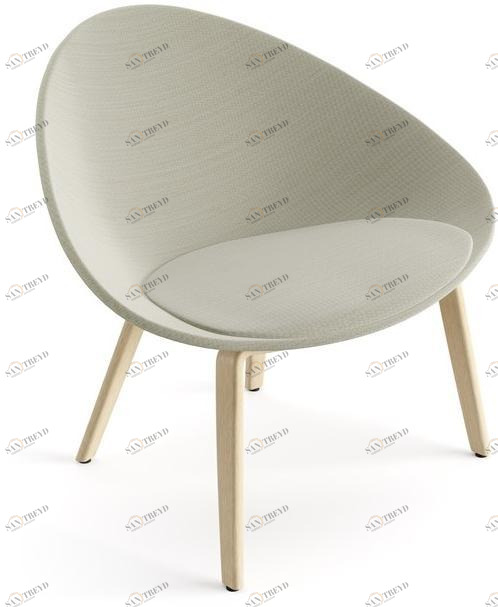 arper Кресло из ткани, ножки из полипропилена и фанеры Adell sun-id-1382525