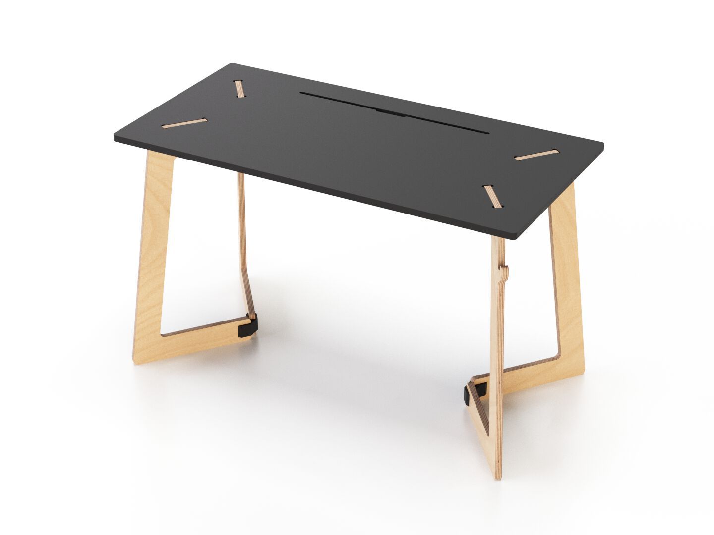 Рабочий прямоугольный стол с системой кабельных втулок Esposit Karya ARCH-00047036 - Вид №2