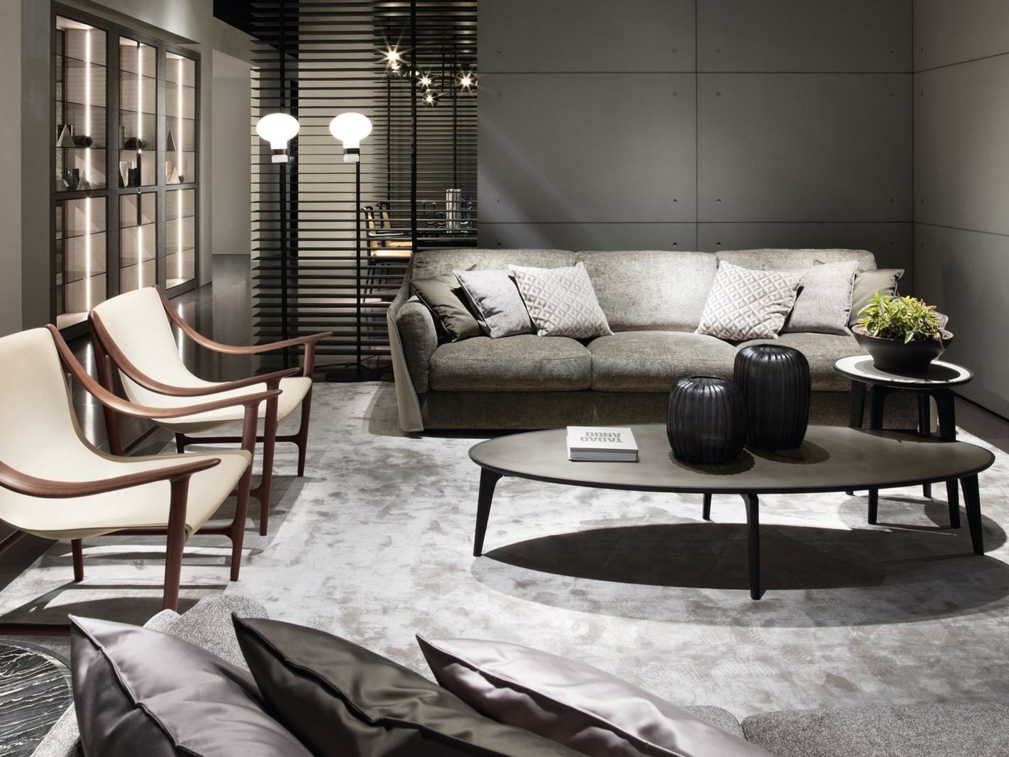 3-местный съемный тканевый диван Giorgetti ARCH-00092029 - Вид №1