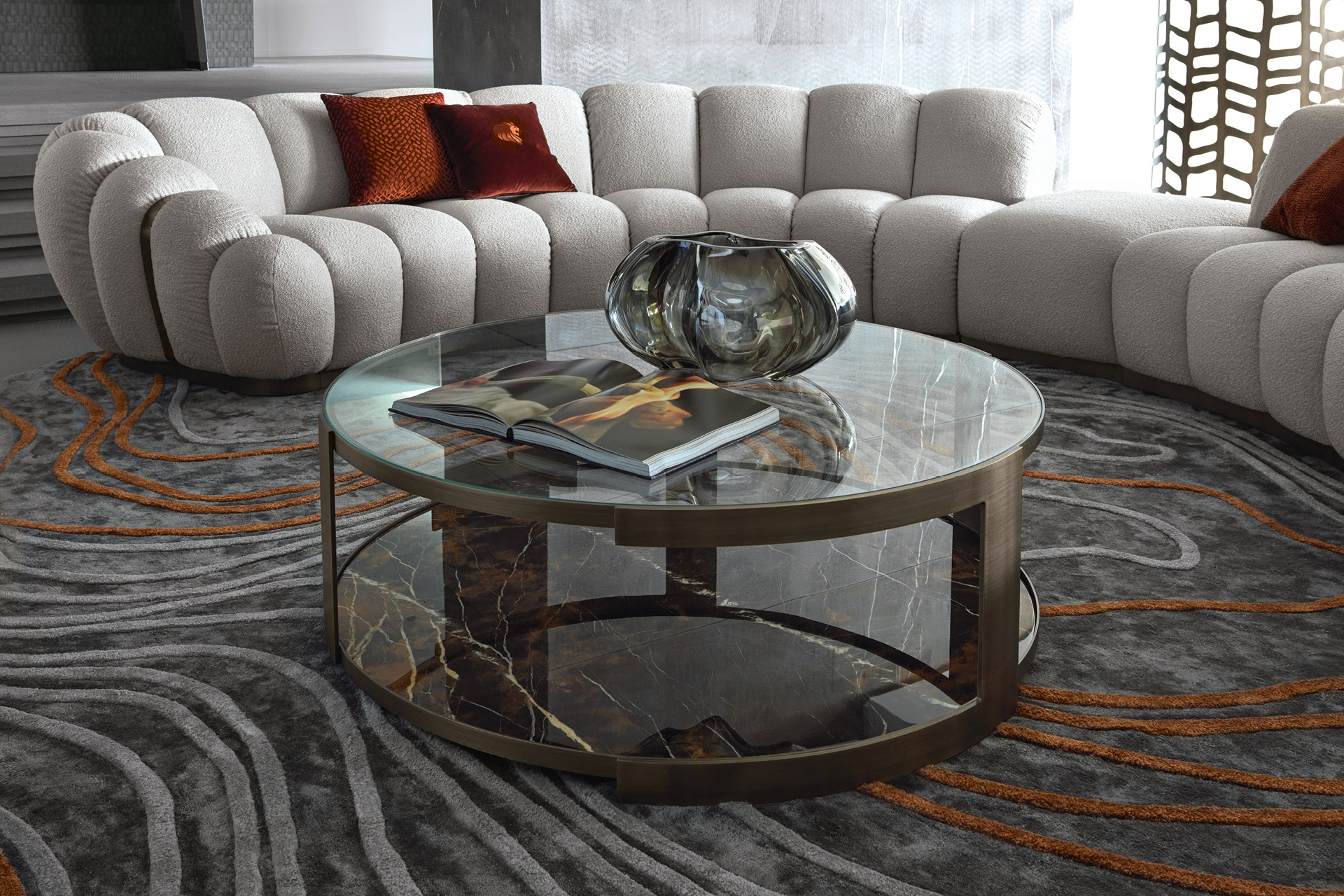 GRST21 Trésor Круглый бронзовый коктейльный стол - giorgio collection - Вид №4