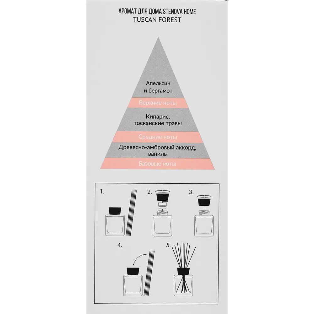 Аромадиффузор STENOVA HOME Tuscanfores 50 мл с ароматом Тосканы 89342966 STLM-0813942 - Вид №4