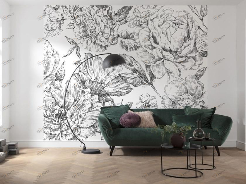 Komar Тканевые обои с цветочными мотивами Home X6-1036