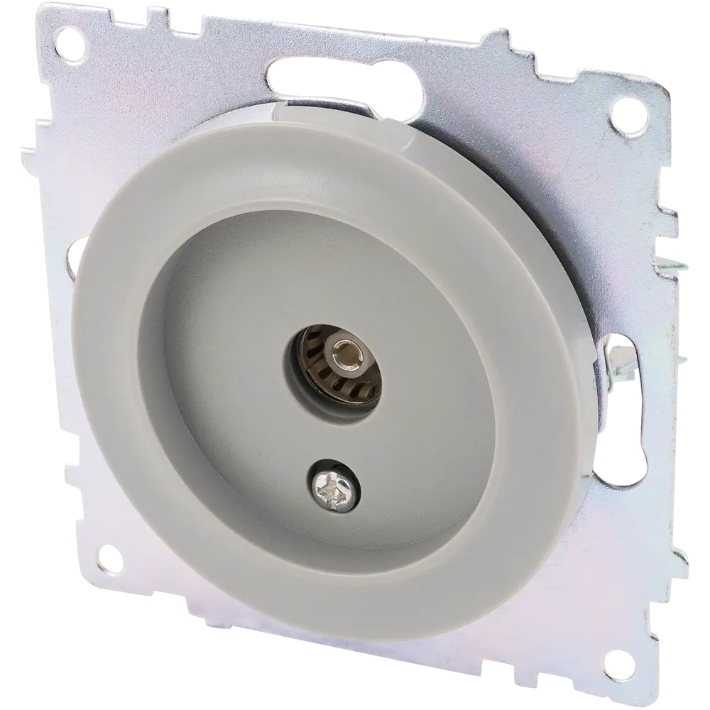 Телевизионная розетка OnekeyElectro Florence серая для скрытого монтажа 82127036 STLM-0019921 - Вид №2