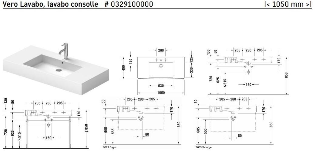 092910 Напольная раковина стоящая овальная Duravit Vero - Вид №1